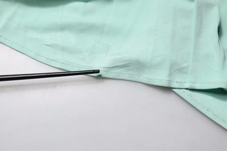 Mint Green One Shoulder Long Jumpsuit Dress