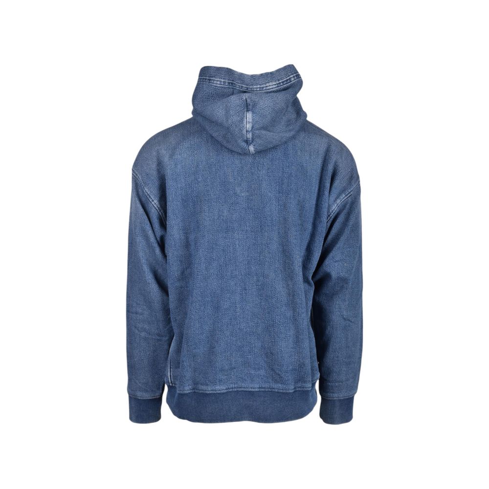 Blue Cotton Hoodie