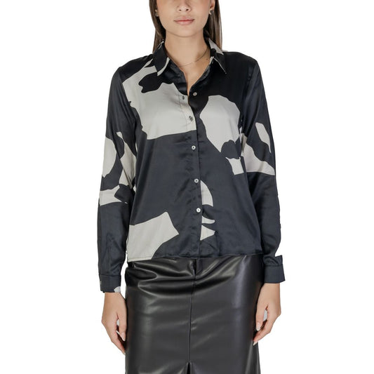 Black Recycled Polyester Blouse