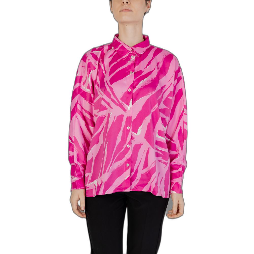 Pink Polyester Blouse
