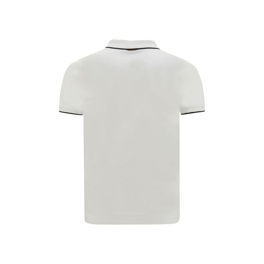 White Elastane Polo Shirt