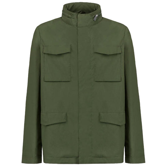Green Cotton Men's Jacket