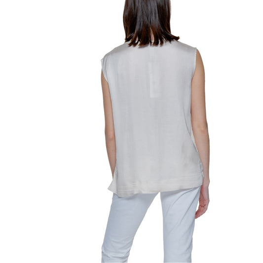 Beige Viscose Blouse