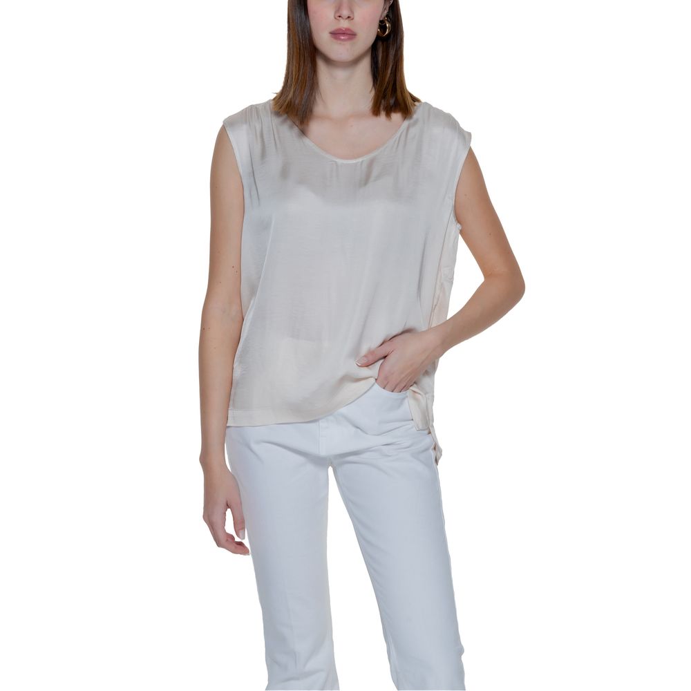 Beige Viscose Blouse
