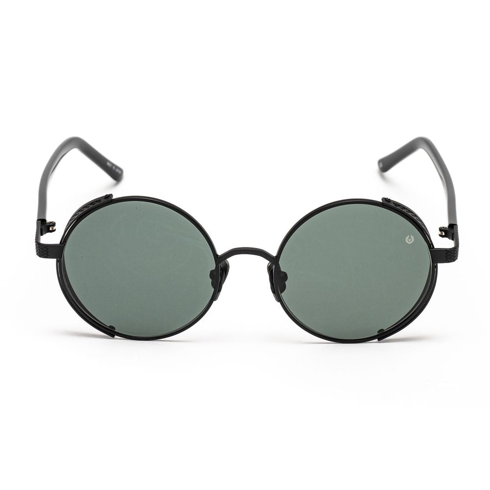 Black Stainless Steel Stainless Steel Sunglasses