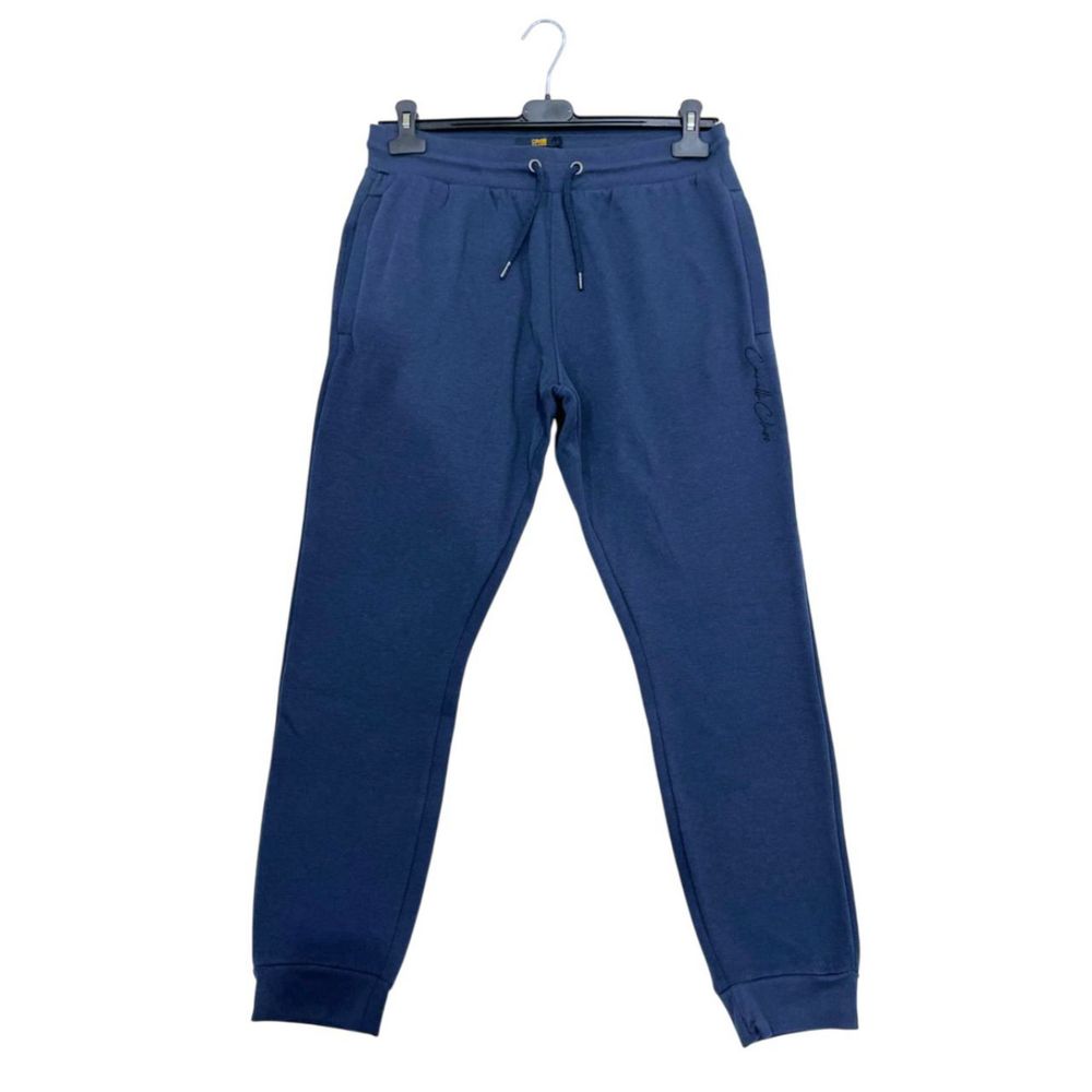 Blue Polyester Women Sport Pant