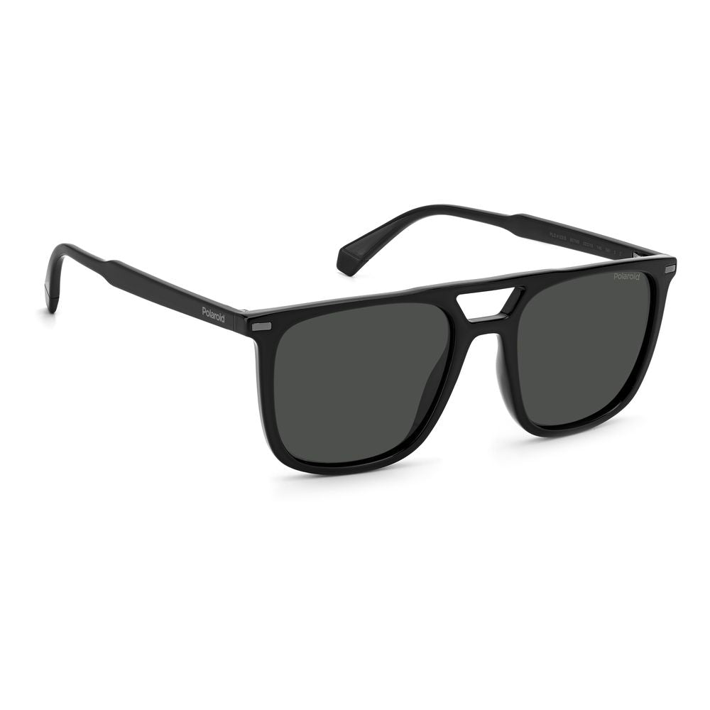 Black Polyester Polyester-Polyester Sunglasses