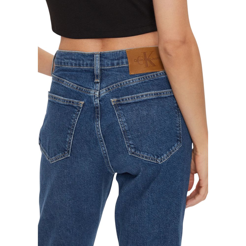 Blue Cotton Slim Fit Jean