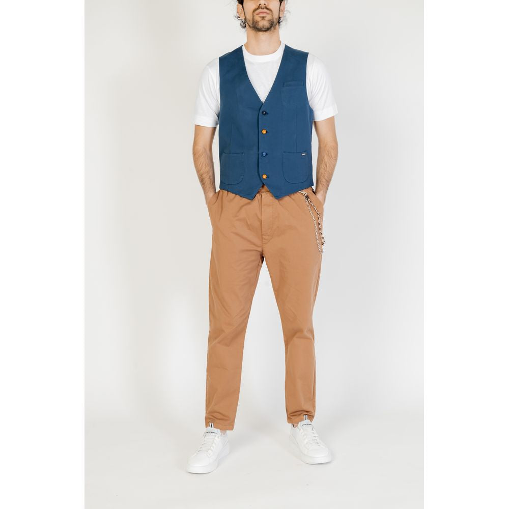 Blue Cotton Waistcoat