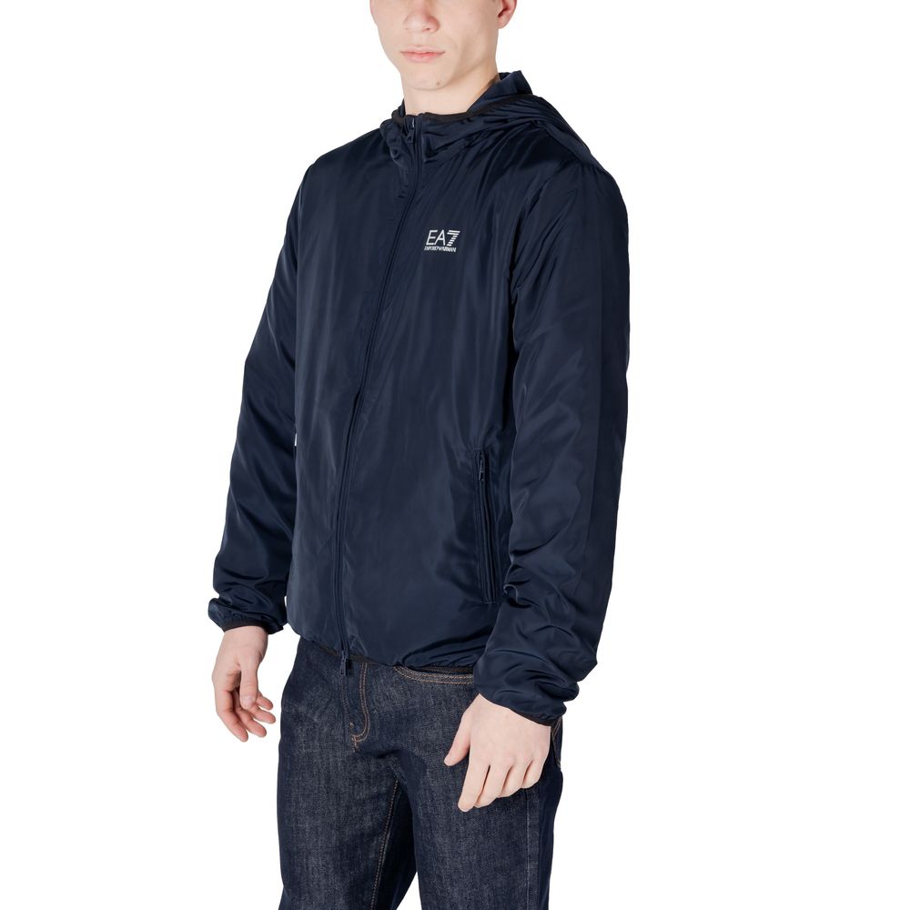 Blue Polyester Jacket