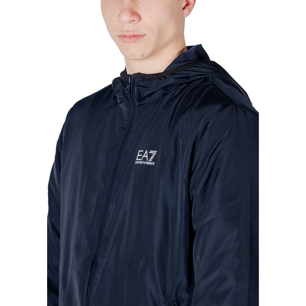 Blue Polyester Jacket