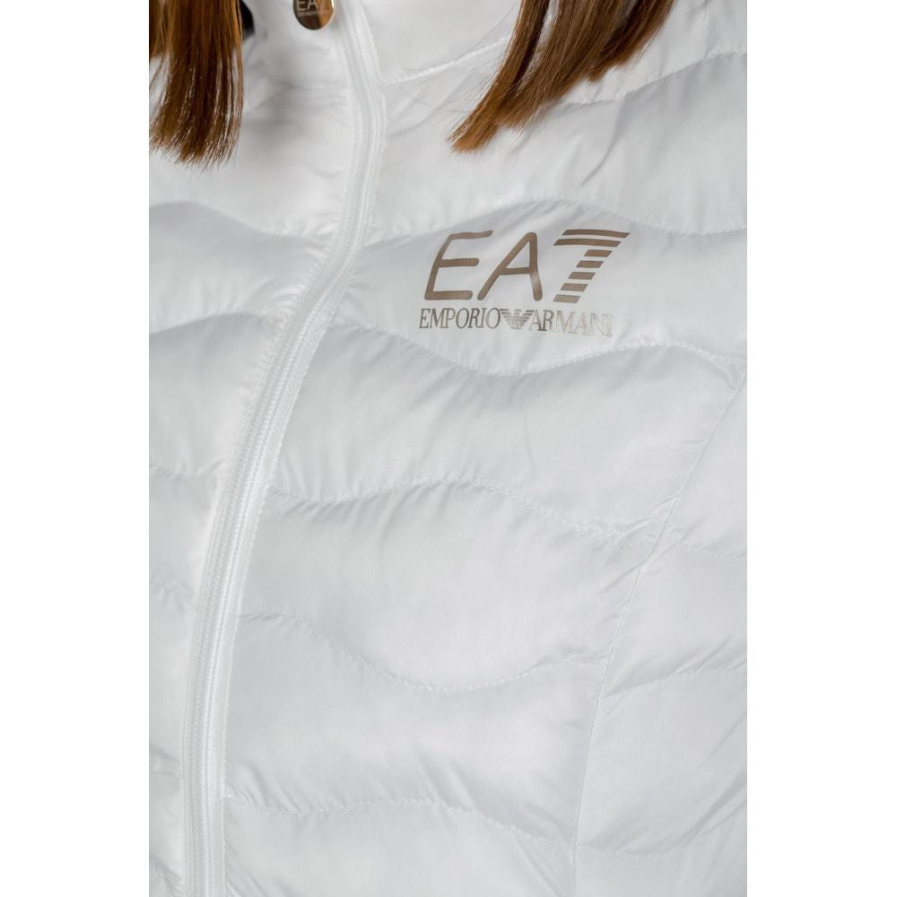 White Polyester Jackets & Coat