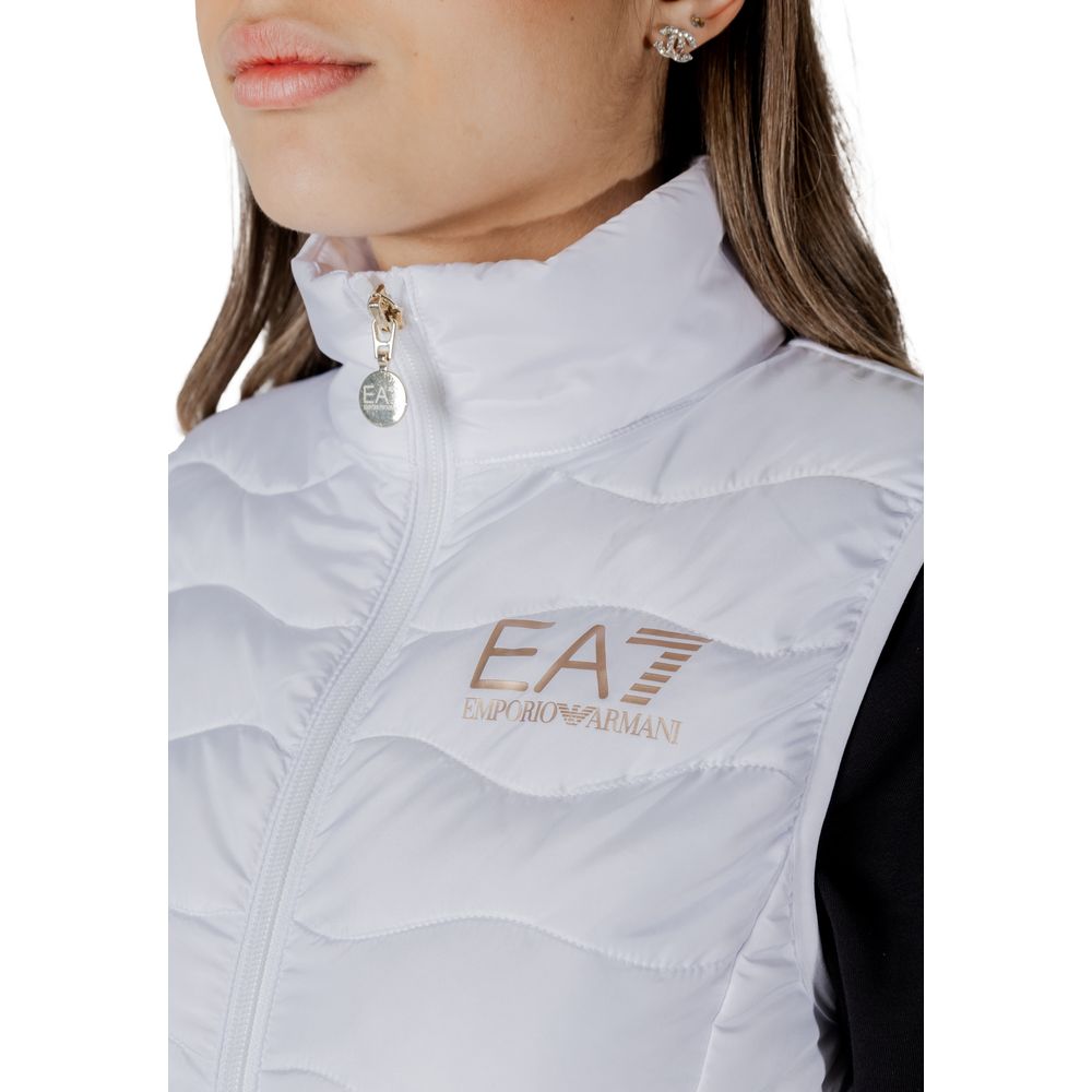 White Polyester Jackets & Coat