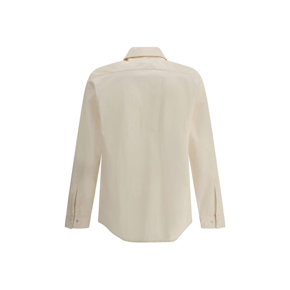 Cream Polyester Jackets And Coat