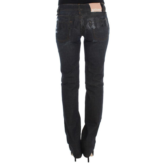 Blue Cotton Bootcut Jeans