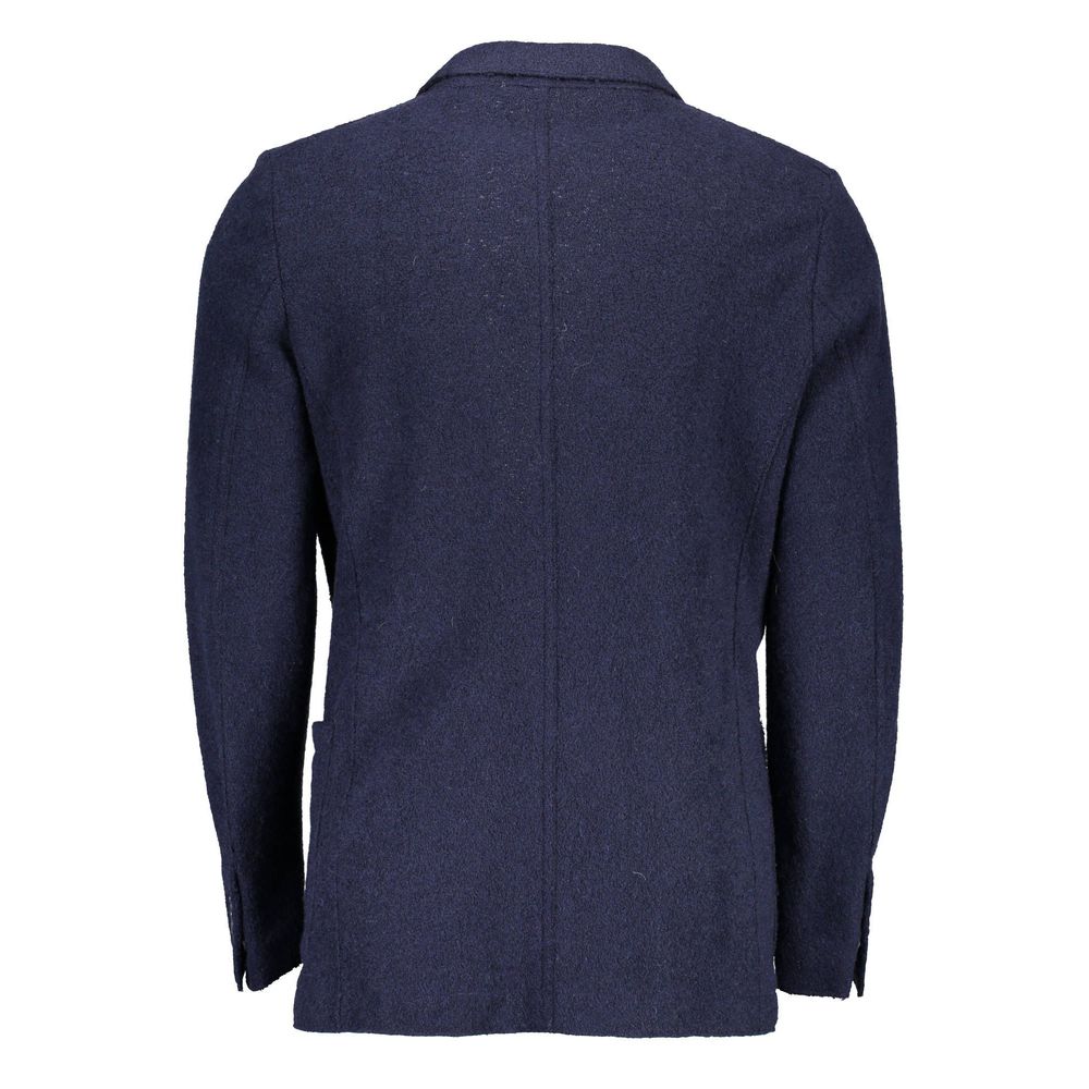 Blue Wool Blazer Jacket