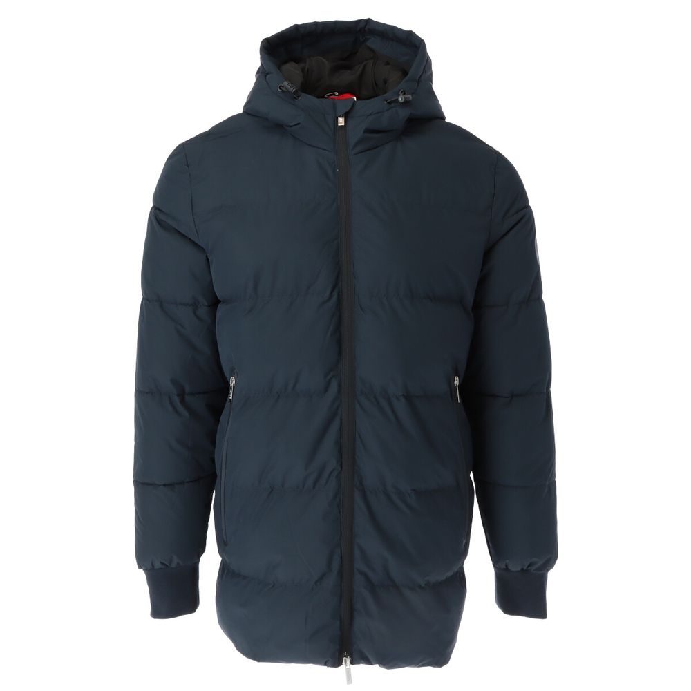 Blue Polyester Jackets & Coat