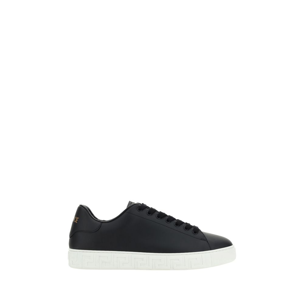 Black Rubber Low Top Sneakers