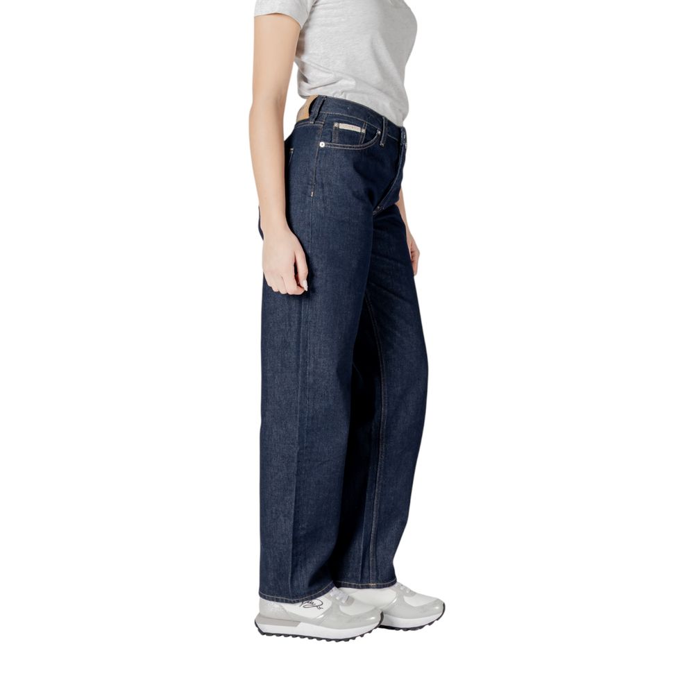 Blue Cotton Relaxed Fit Jean