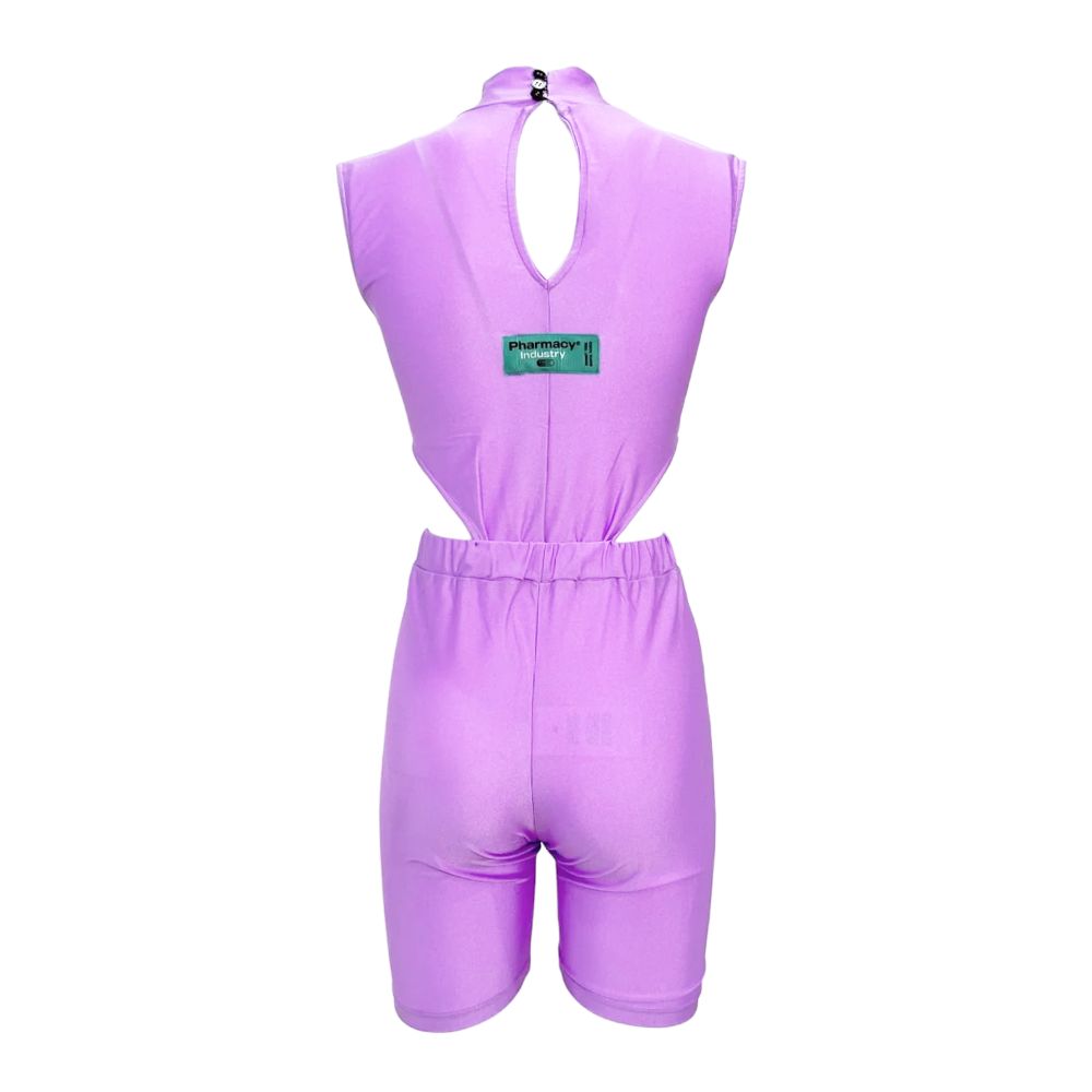 Purple Lycra Women Tracksuit