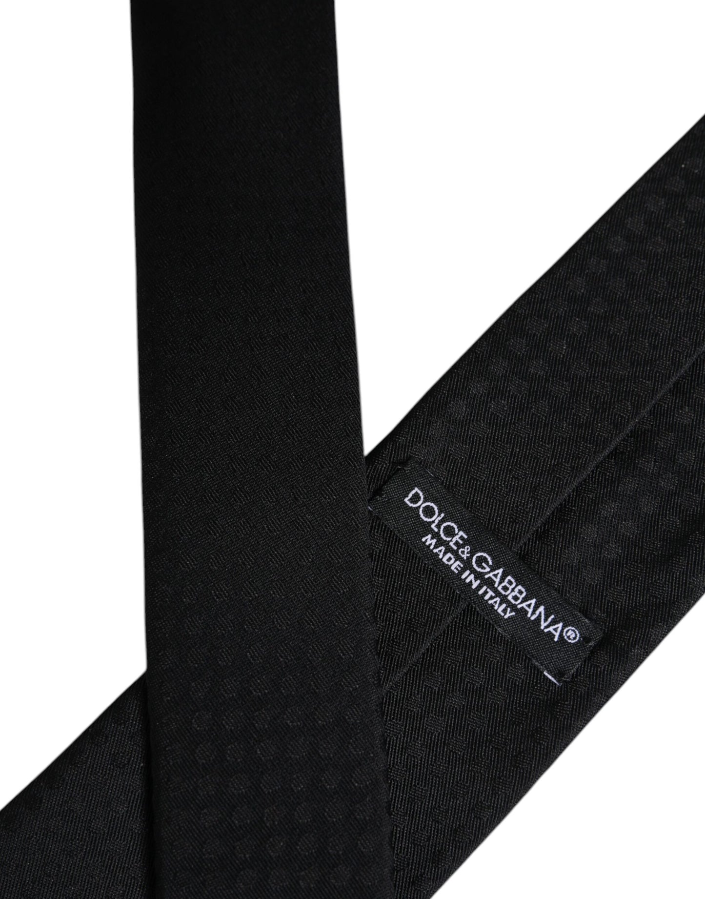 Black Circles Silk Adjustable Necktie Tie