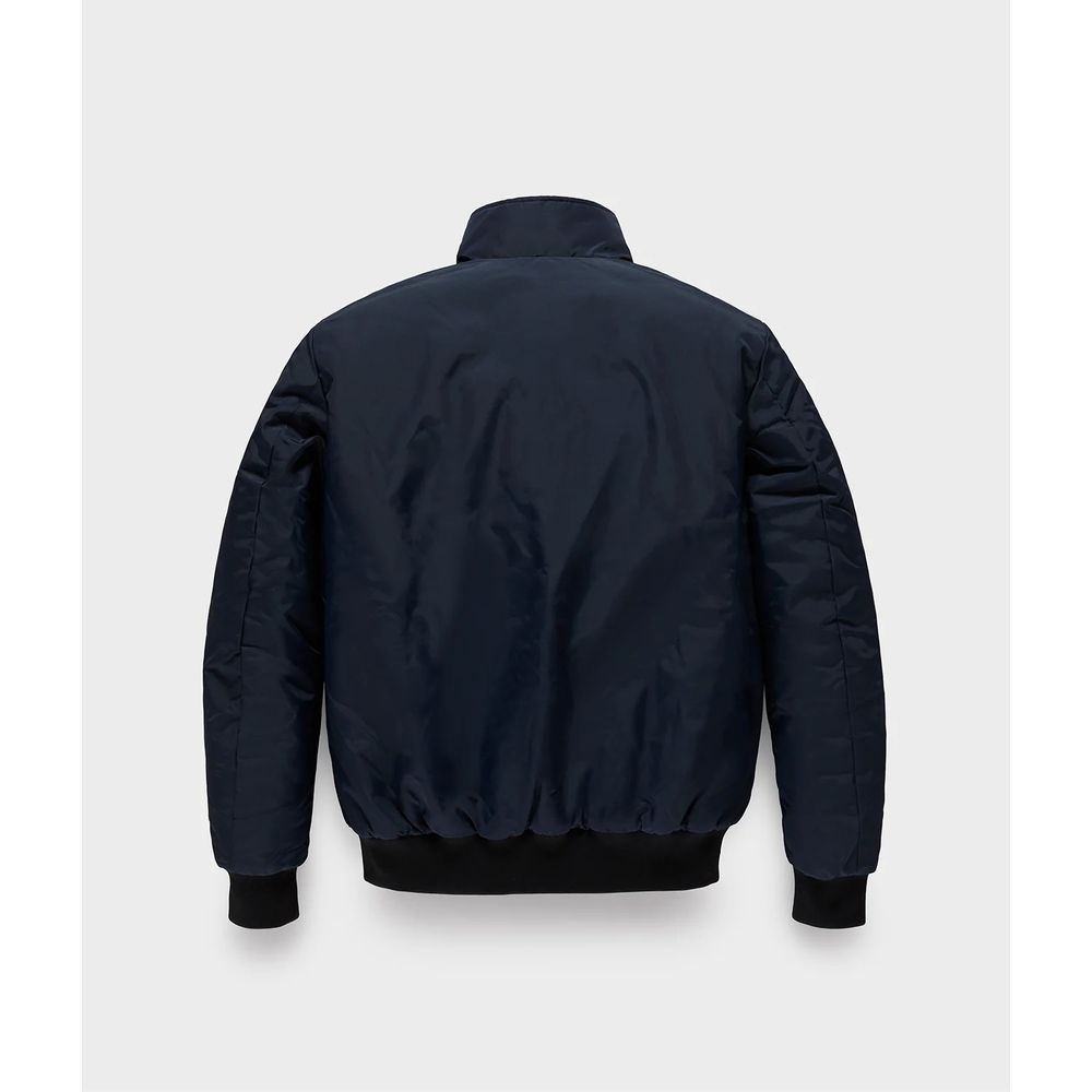 Blue Polyamide Men Jacket