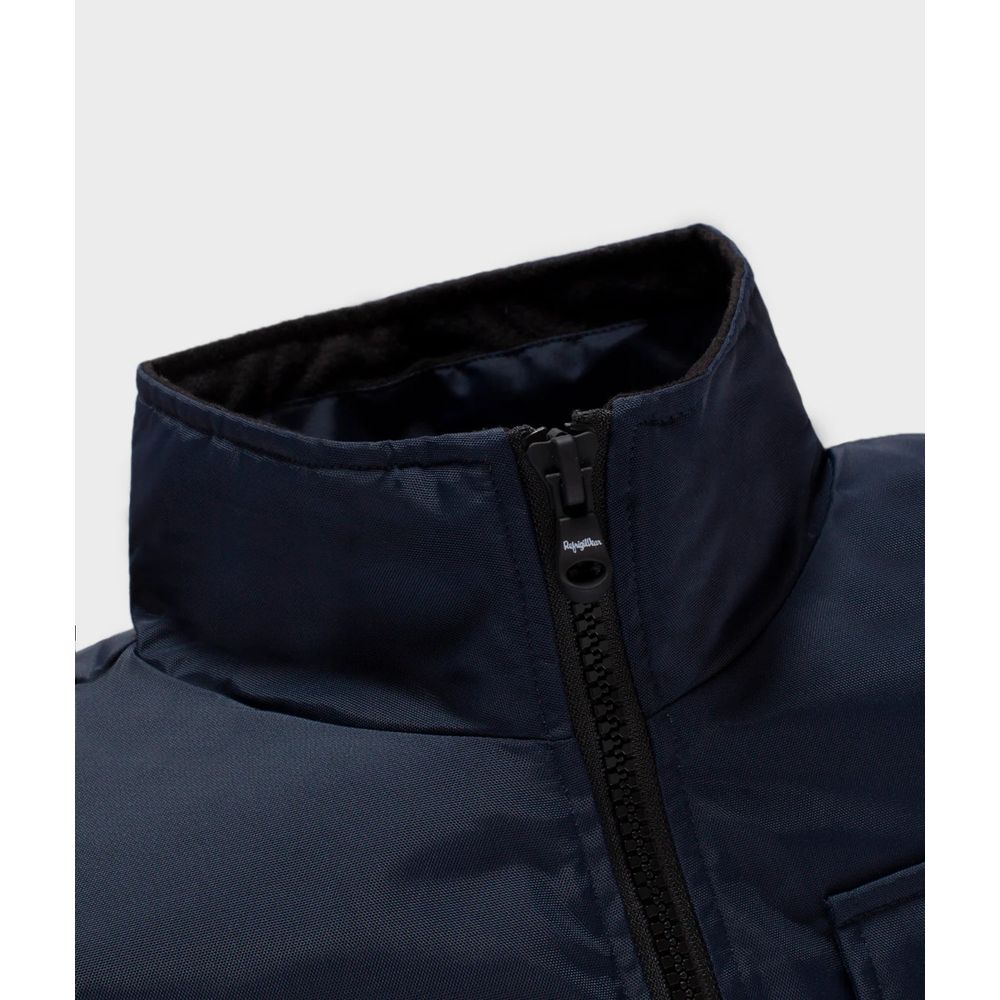Blue Polyamide Men Jacket