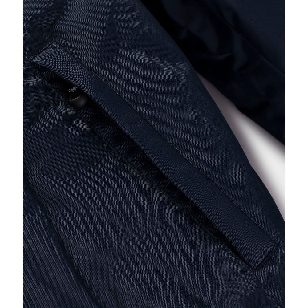 Blue Polyamide Men Jacket