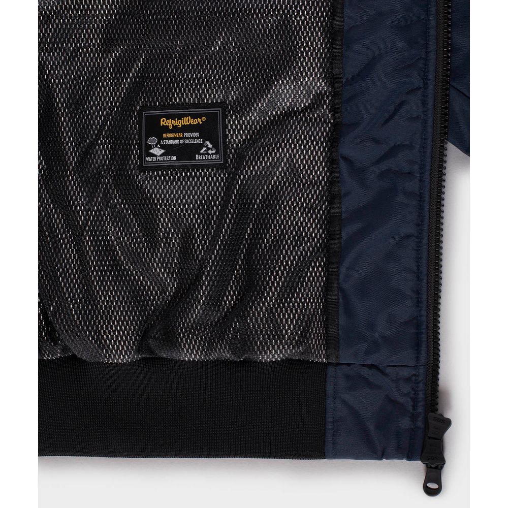 Blue Polyamide Men Jacket
