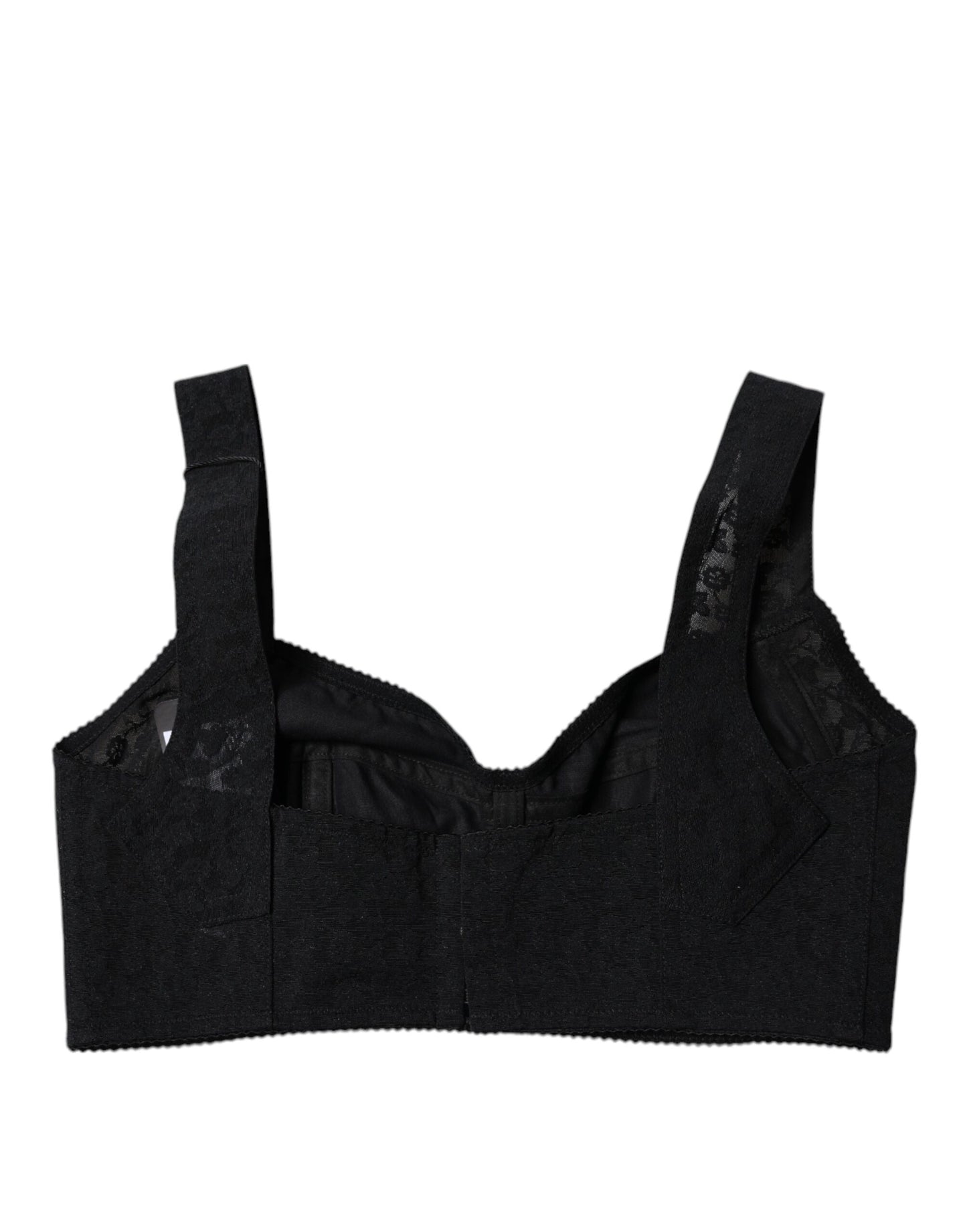 Black Nylon Balconcino Brassiere Underwear