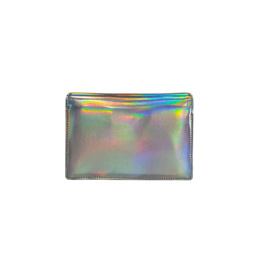 Silver Polyethylene Women Crossbody Bag