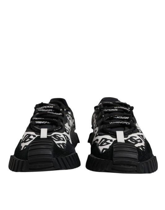 Black Logo Lace Up Low Top NS1 Sneakers Shoes