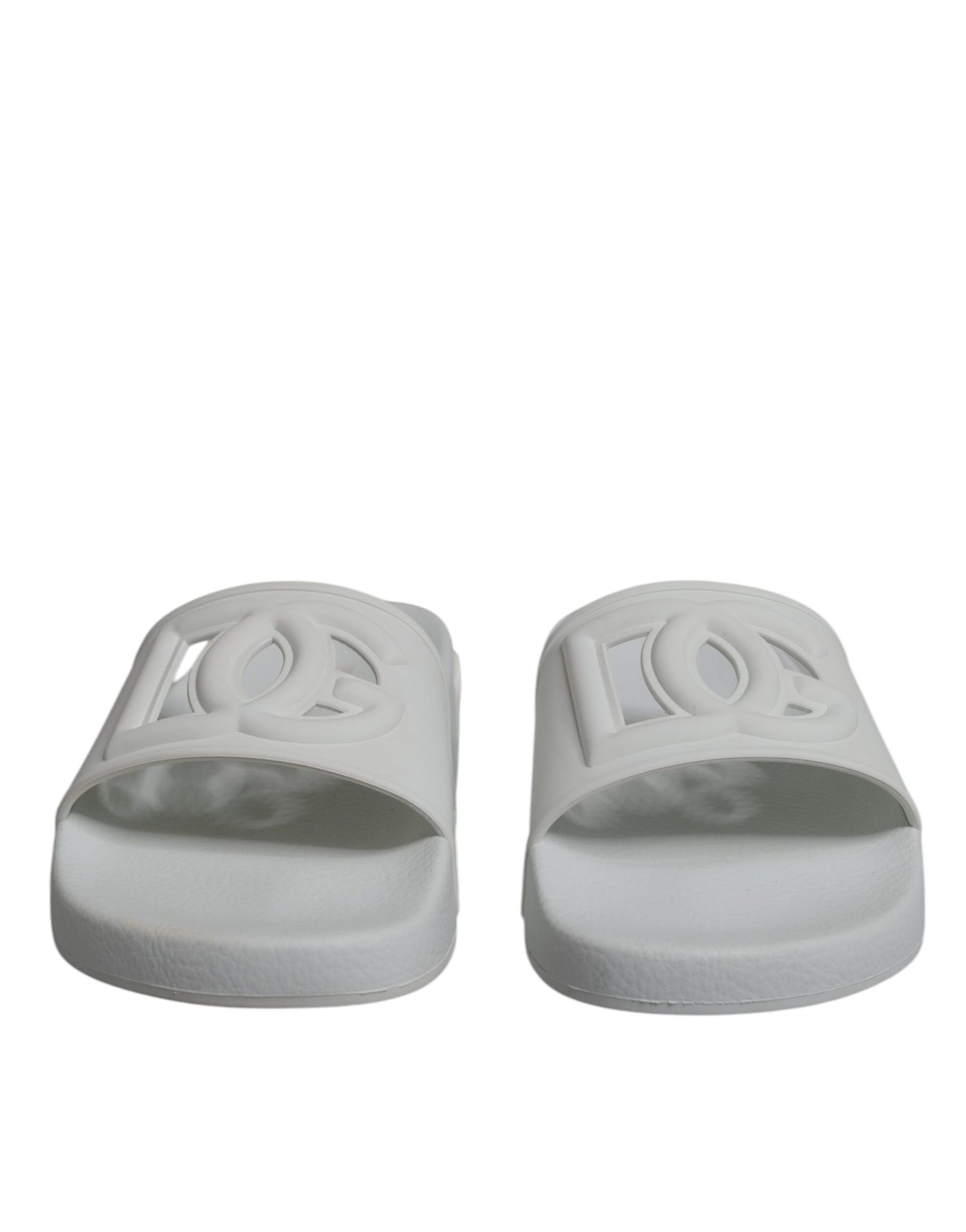 White Rubber Slides Sandals Beachwear Shoes