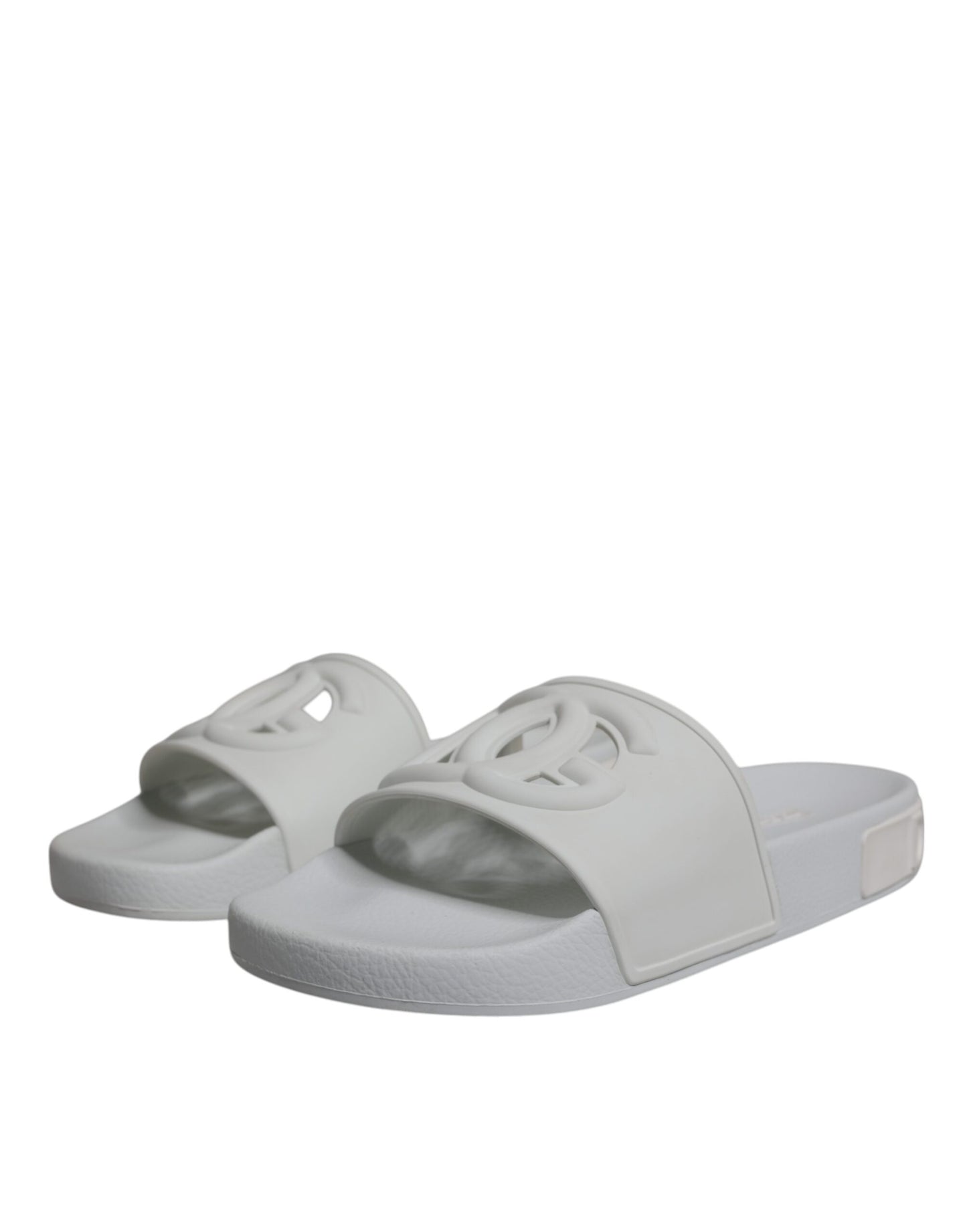 White Rubber Slides Sandals Beachwear Shoes