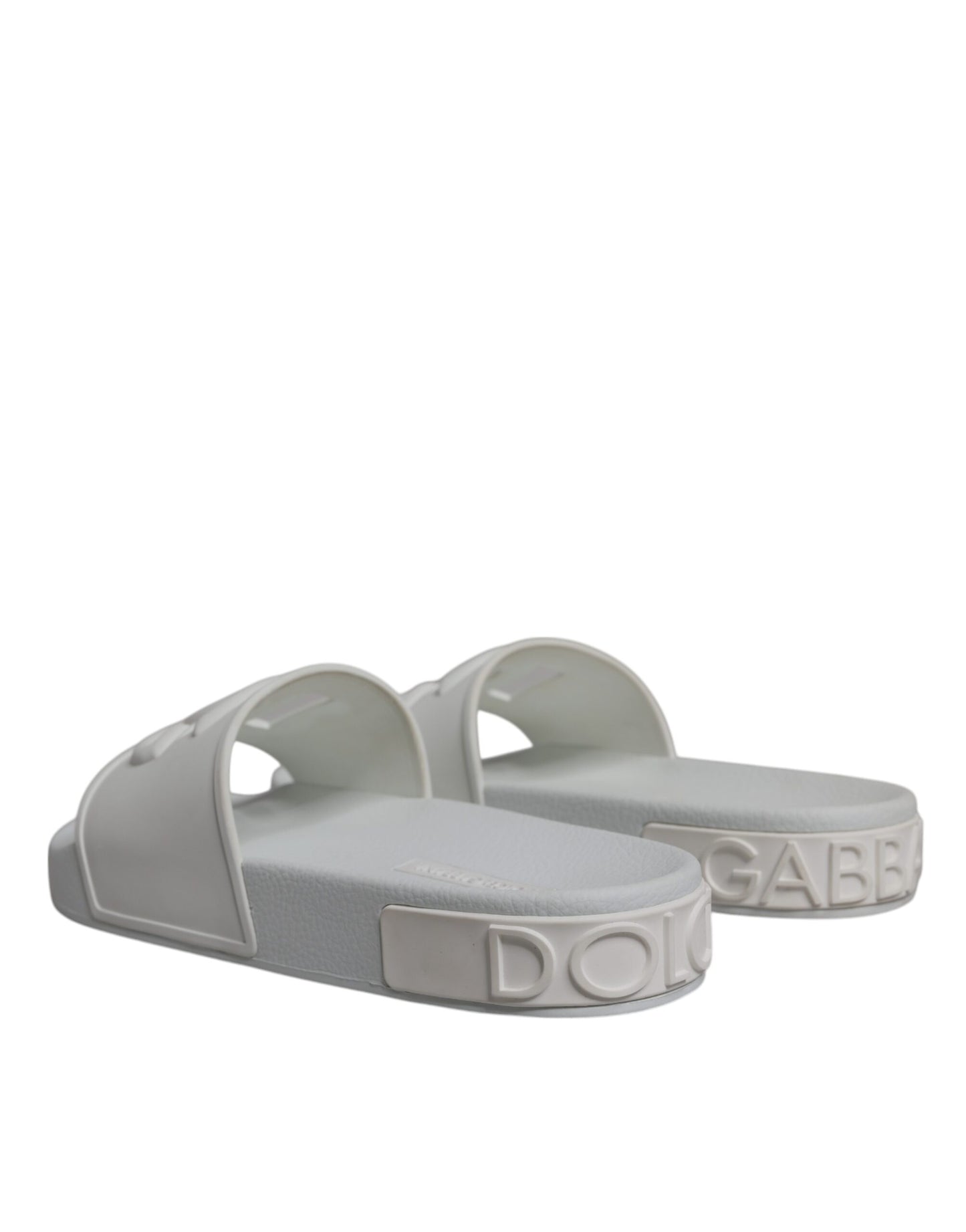 White Rubber Slides Sandals Beachwear Shoes
