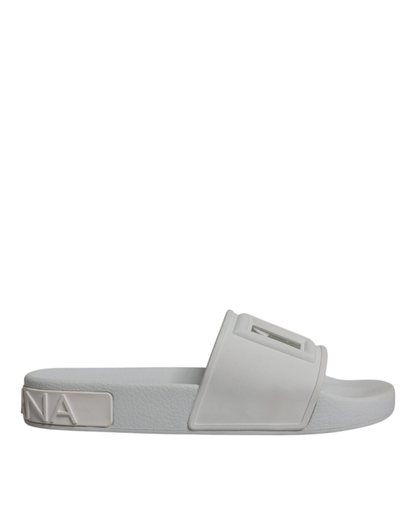 White Rubber Slides Sandals Beachwear Shoes
