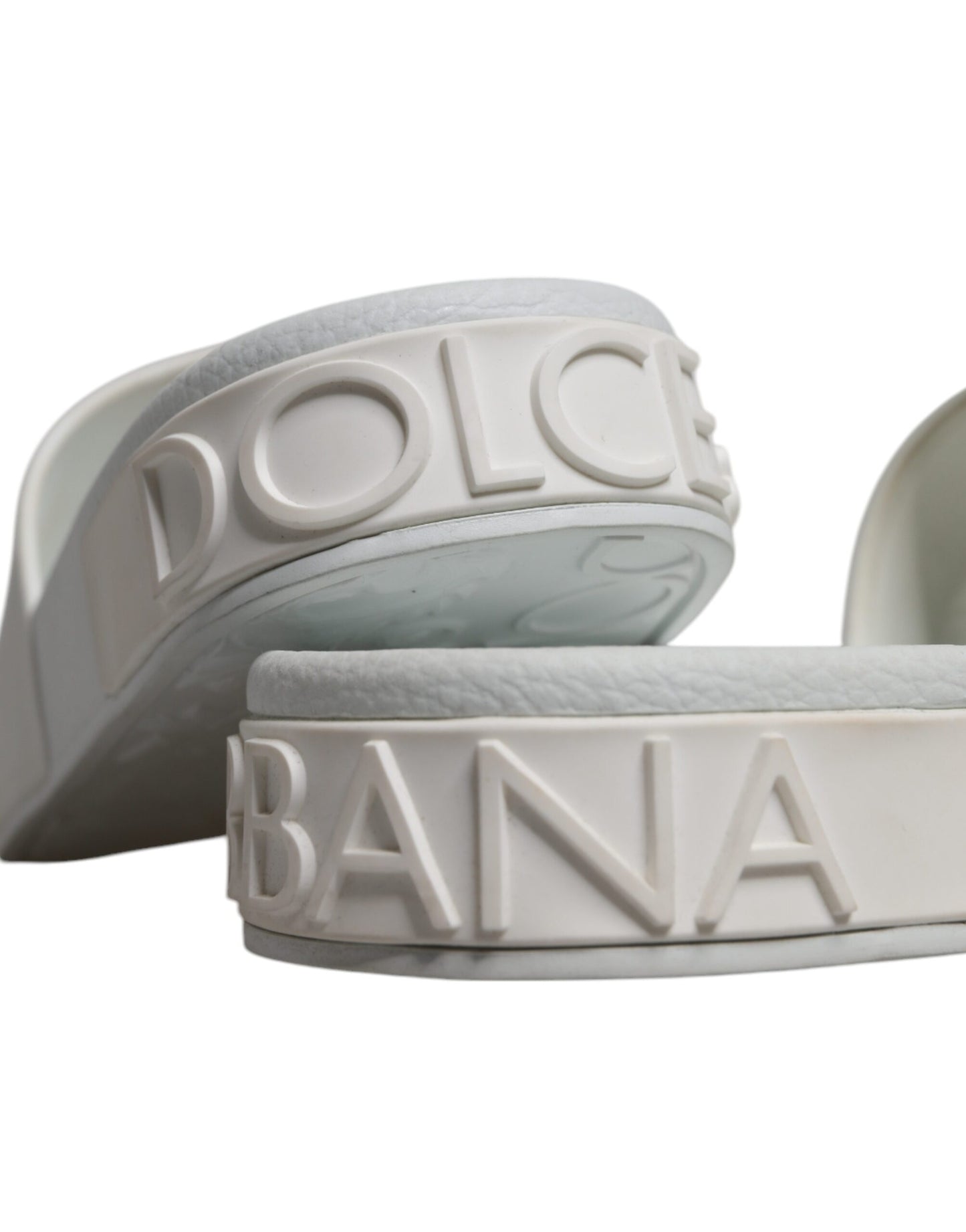 White Rubber Slides Sandals Beachwear Shoes