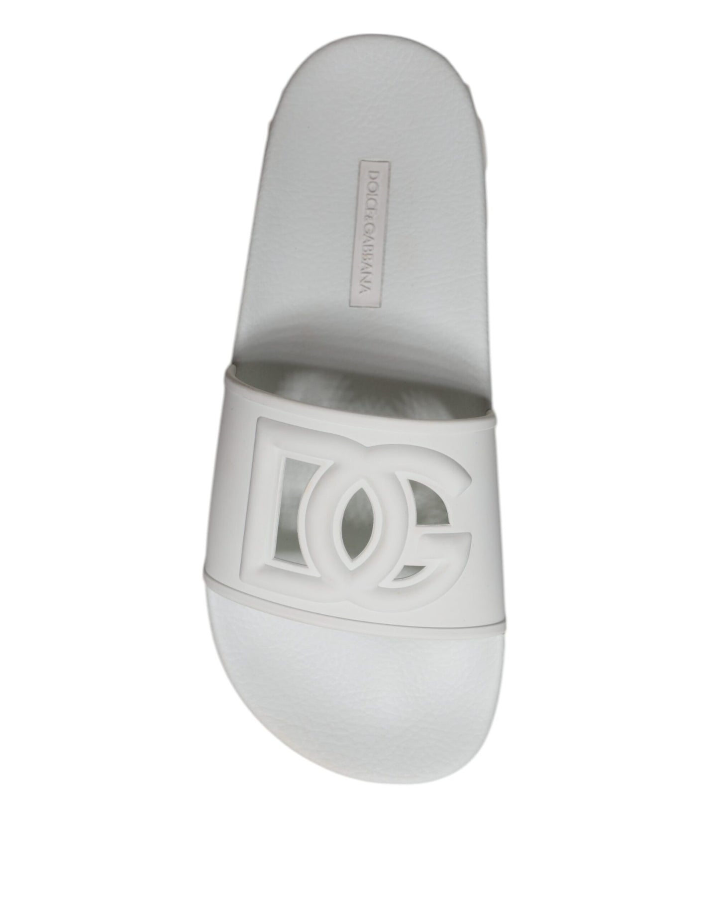 White Rubber Slides Sandals Beachwear Shoes