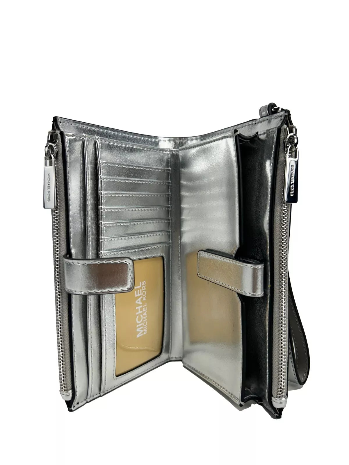 Jet Set Travel Double Zip Wristlet Wallet