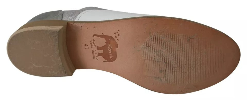 Multicolor Leather Slip-on Loafers Shoes