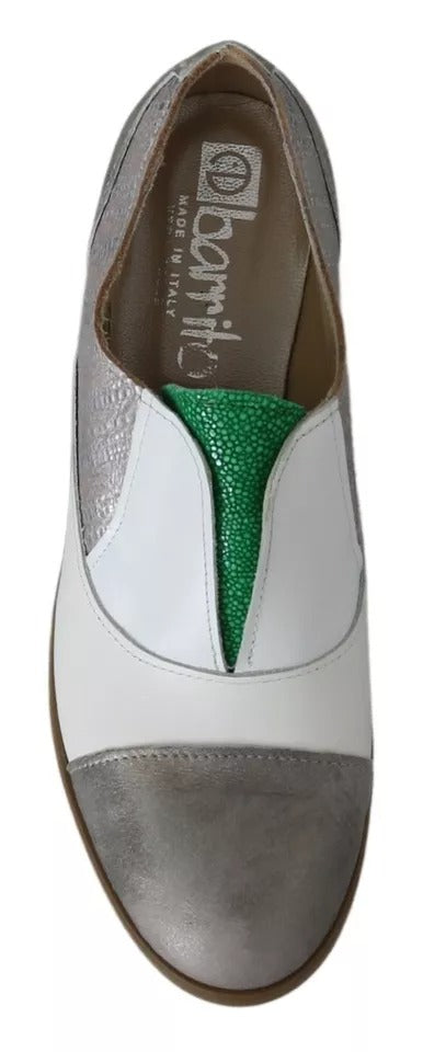 Multicolor Leather Slip-on Loafers Shoes