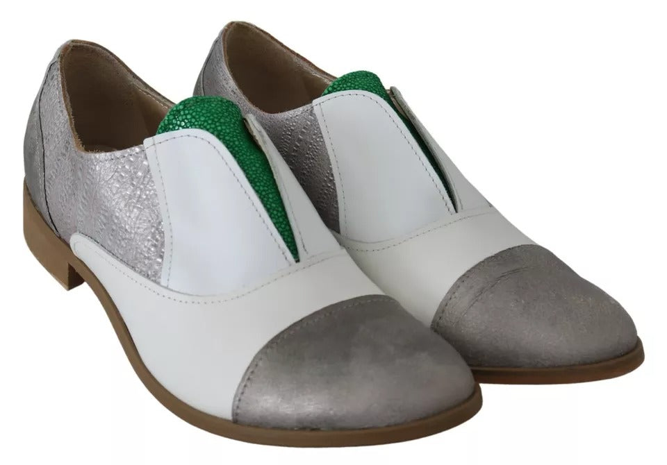 Multicolor Leather Slip-on Loafers Shoes