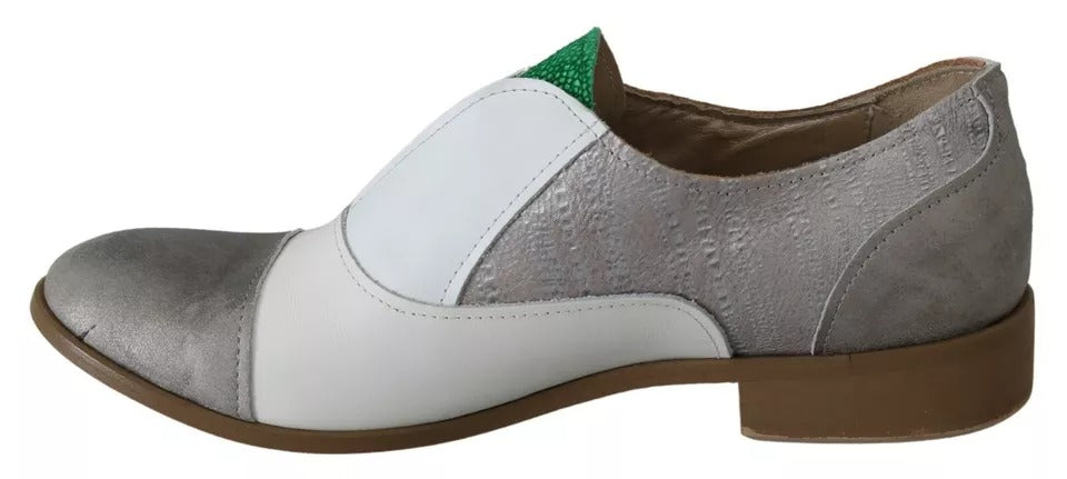 Multicolor Leather Slip-on Loafers Shoes