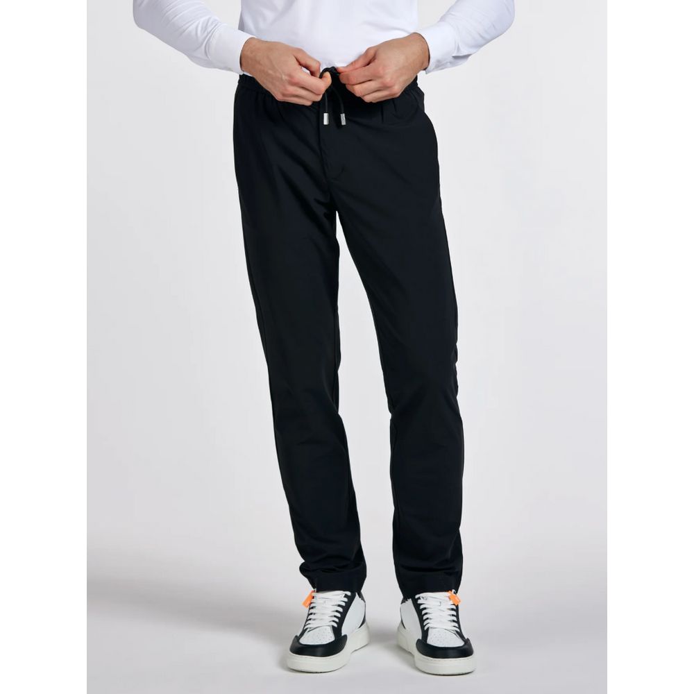Blue Nylon Jeans & Pant