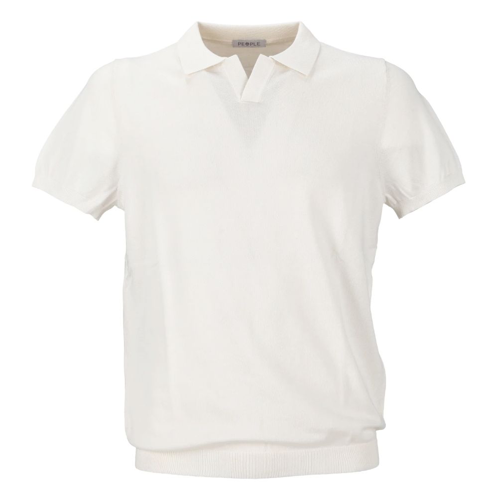 White Cotton Polo Shirt