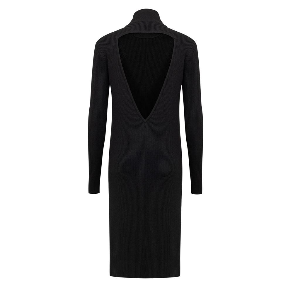 Black Wool Long