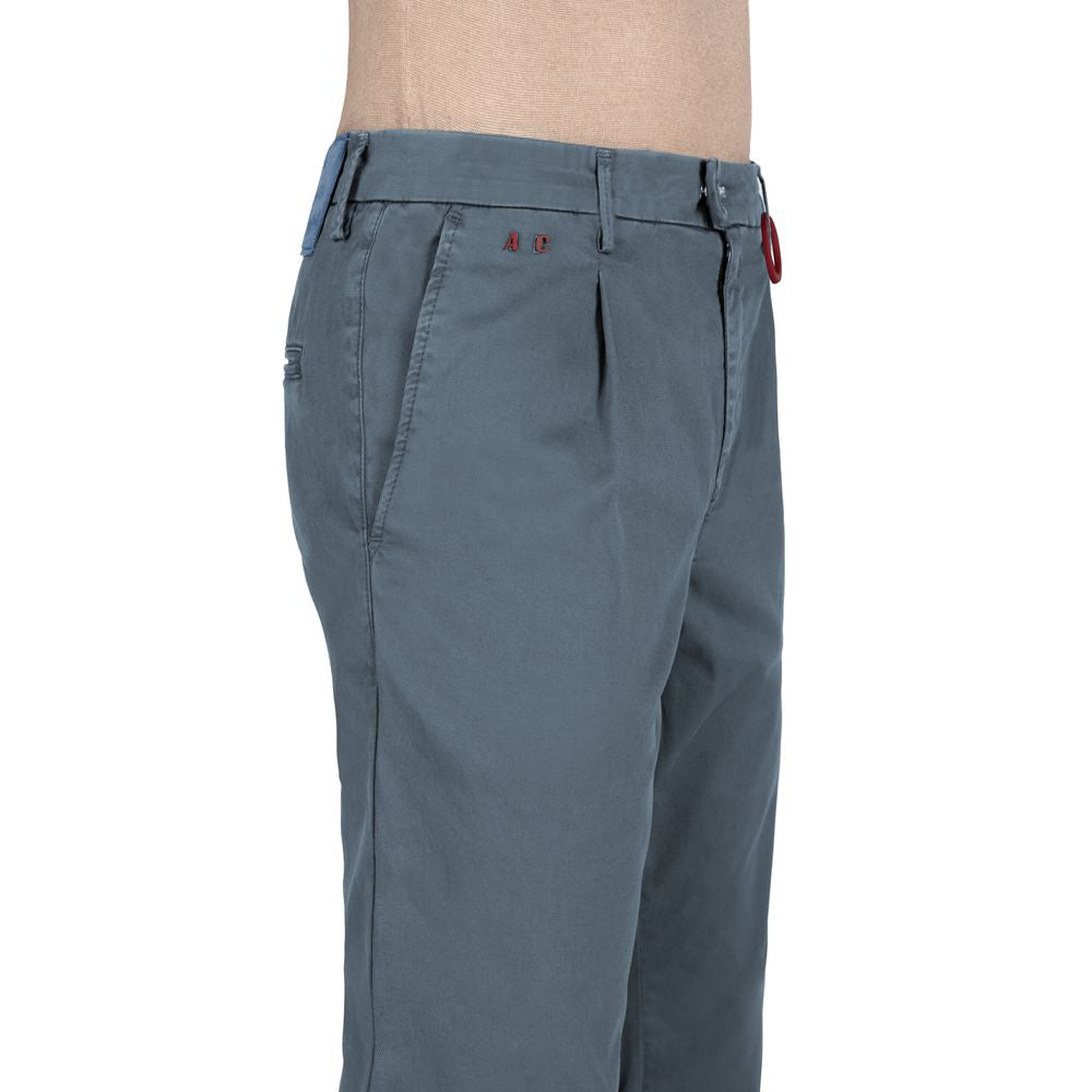 Light Blue Cotton Men Jeans