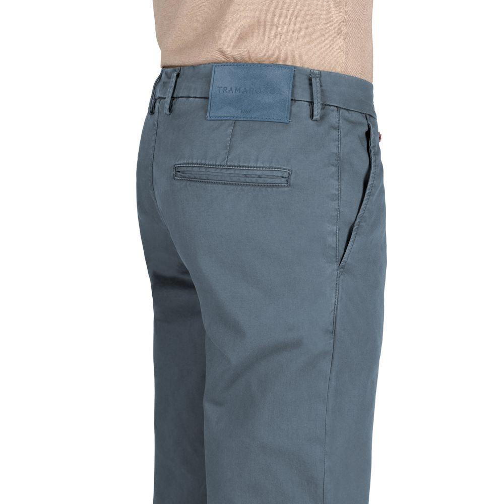 Light Blue Cotton Men Jeans
