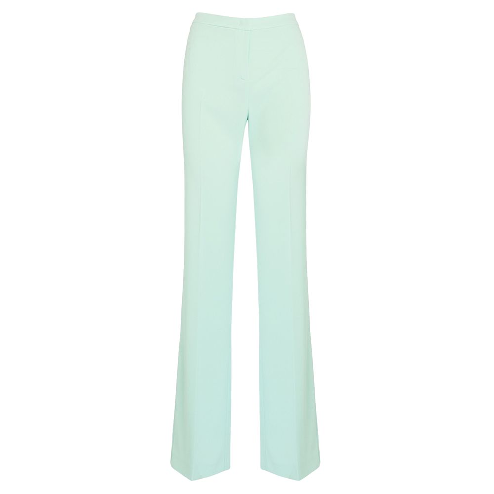 Light Blue Polyester Women Pant