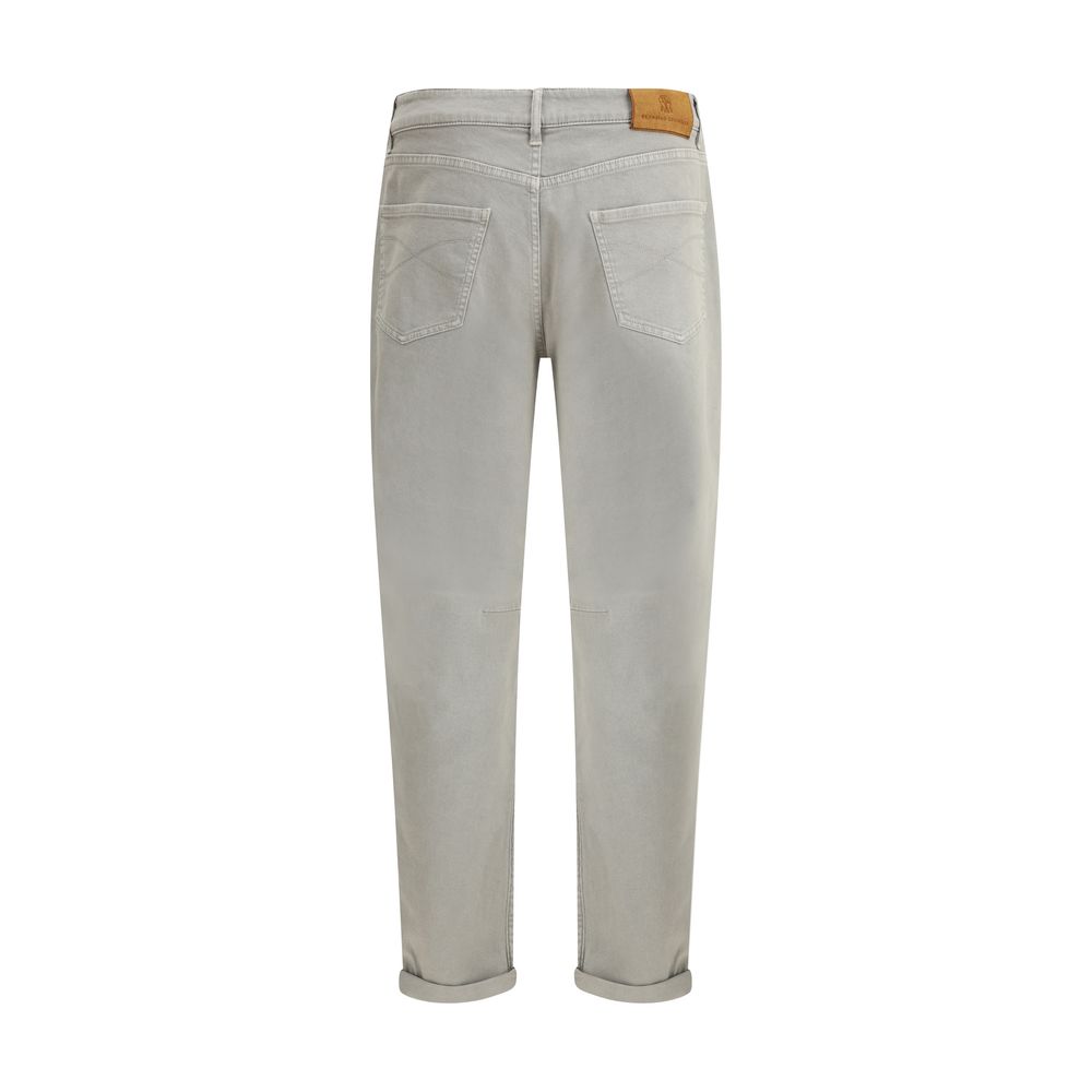Pants with turn-up hem